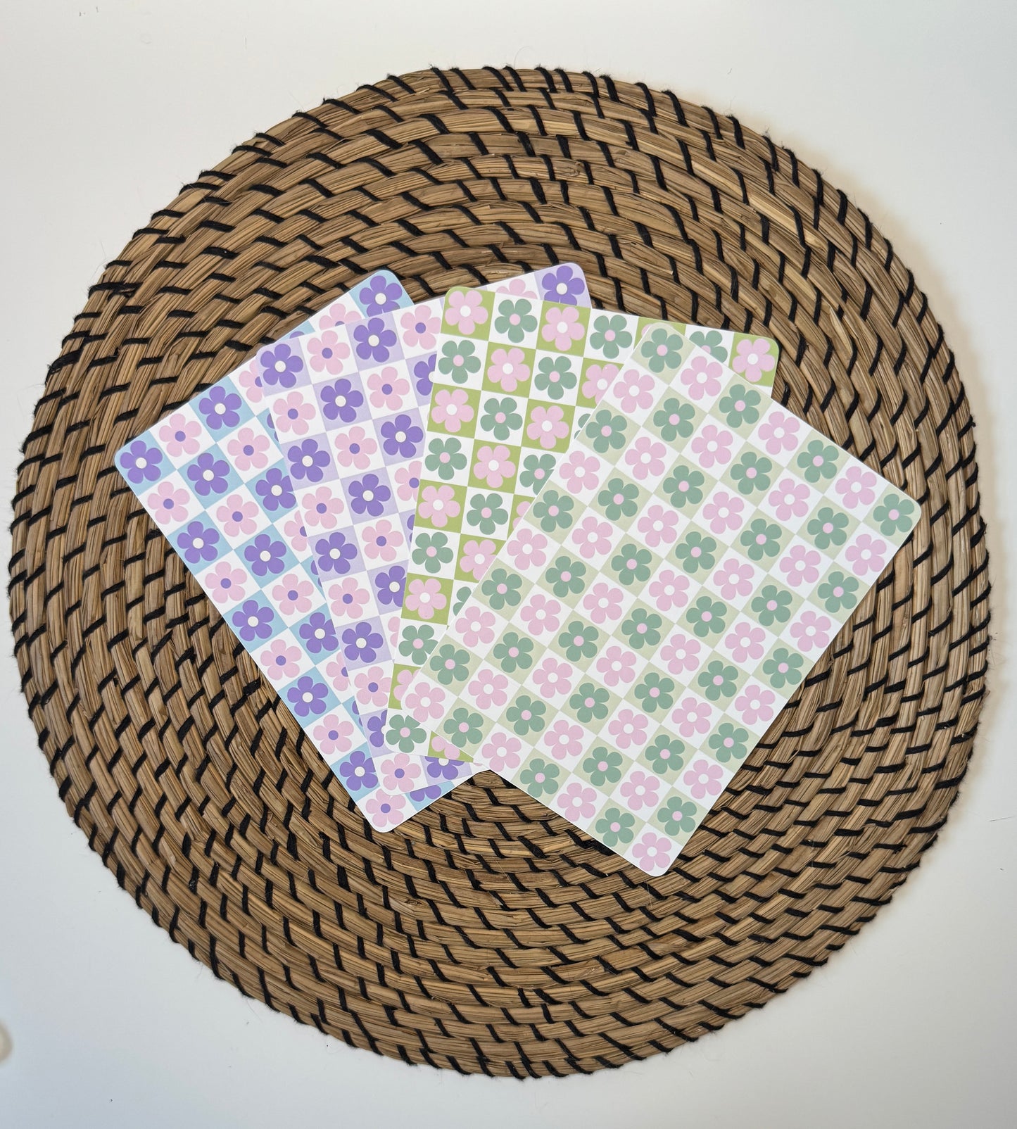 All Floral Checkerboard Inserts