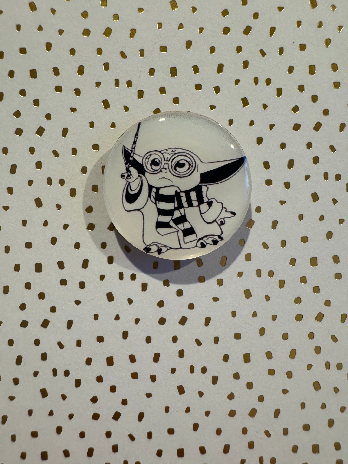 Harry Potter Themed Baby Yoda Mini Magnet