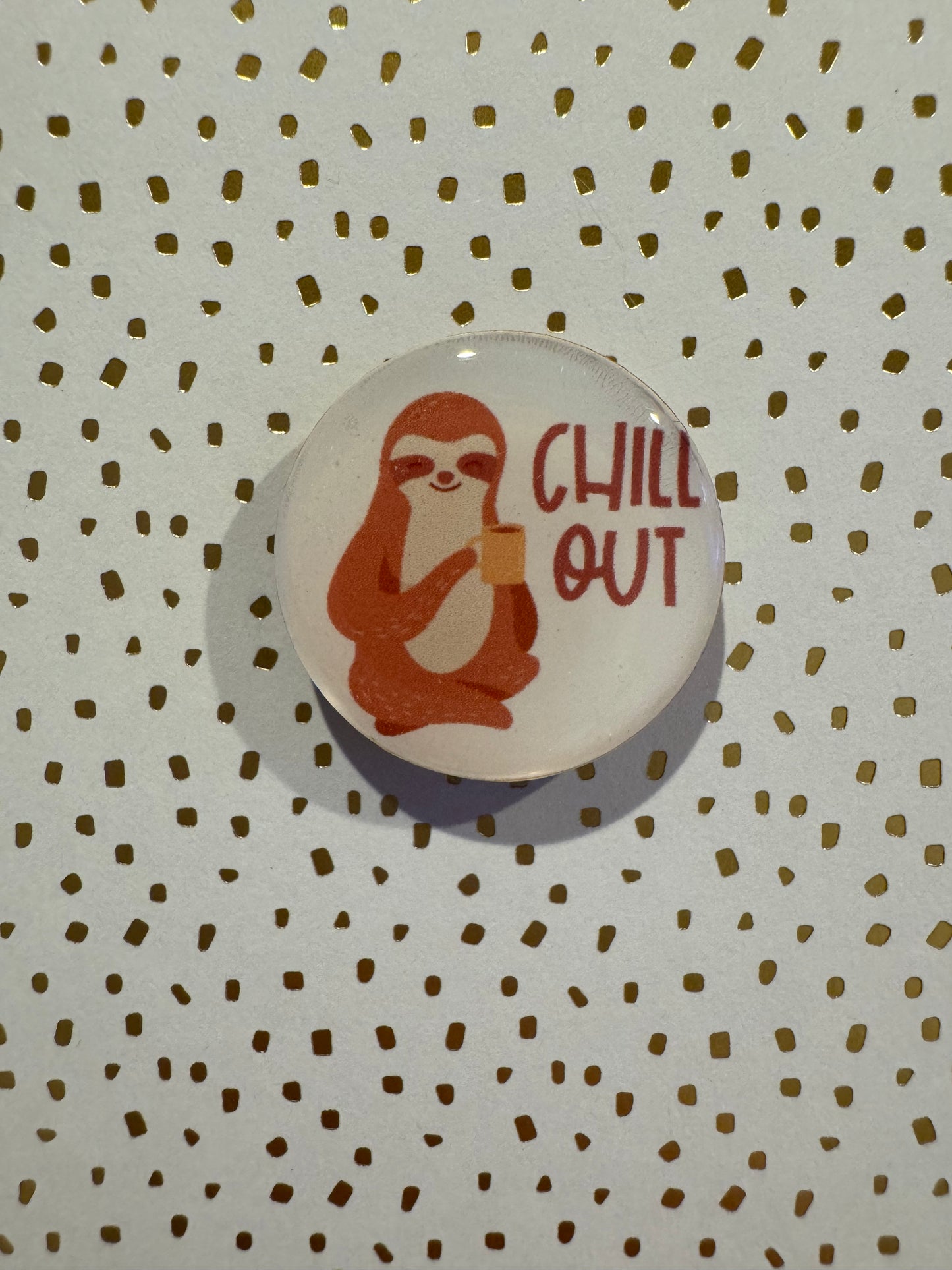 Chill Out Sloth Mini Magnet