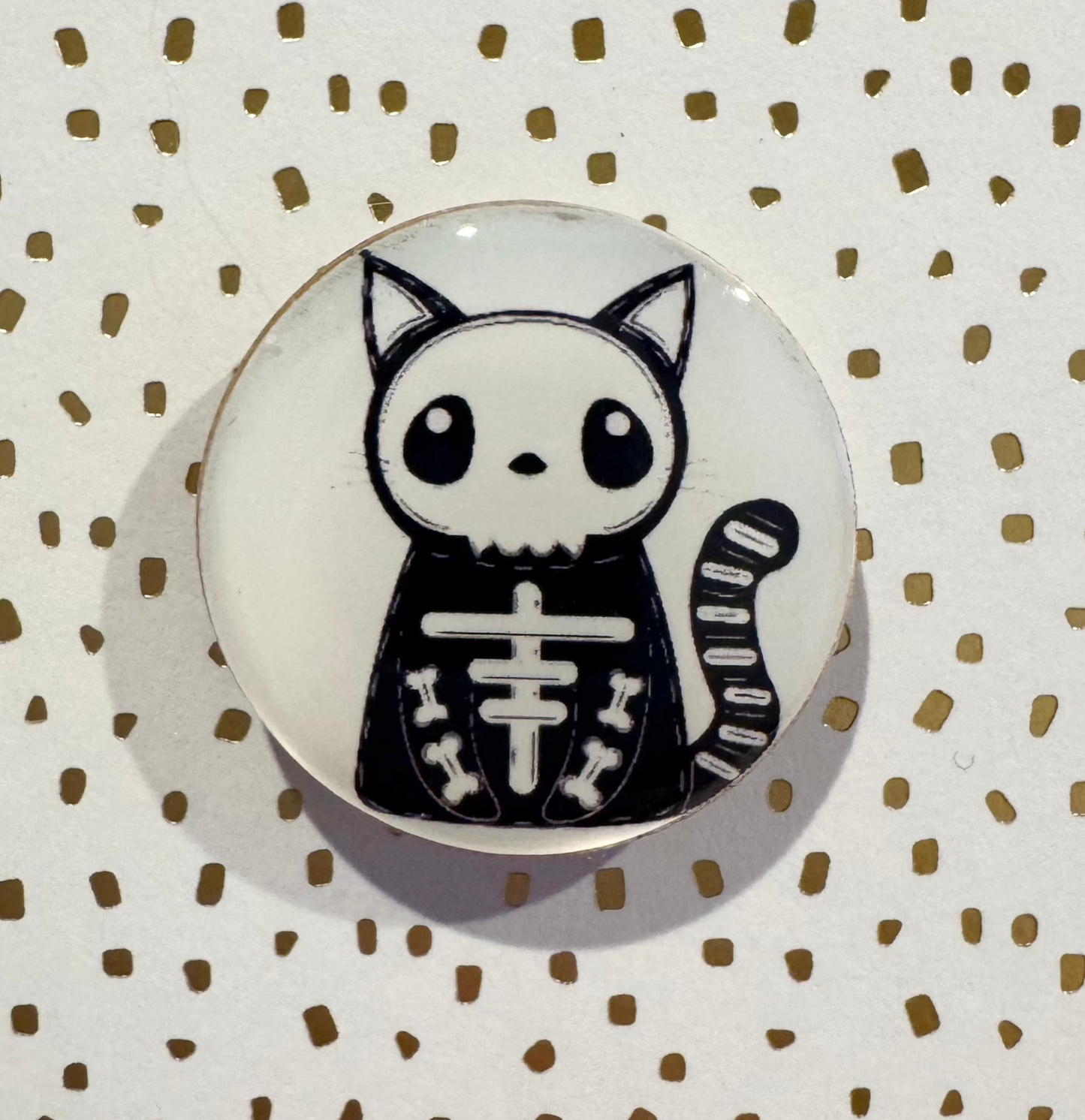 Skeleton Cat Mini Magnet