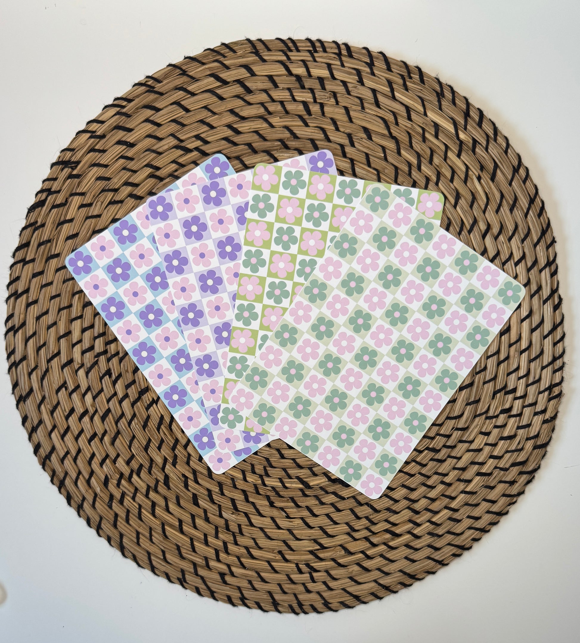All Floral Checkerboard Inserts