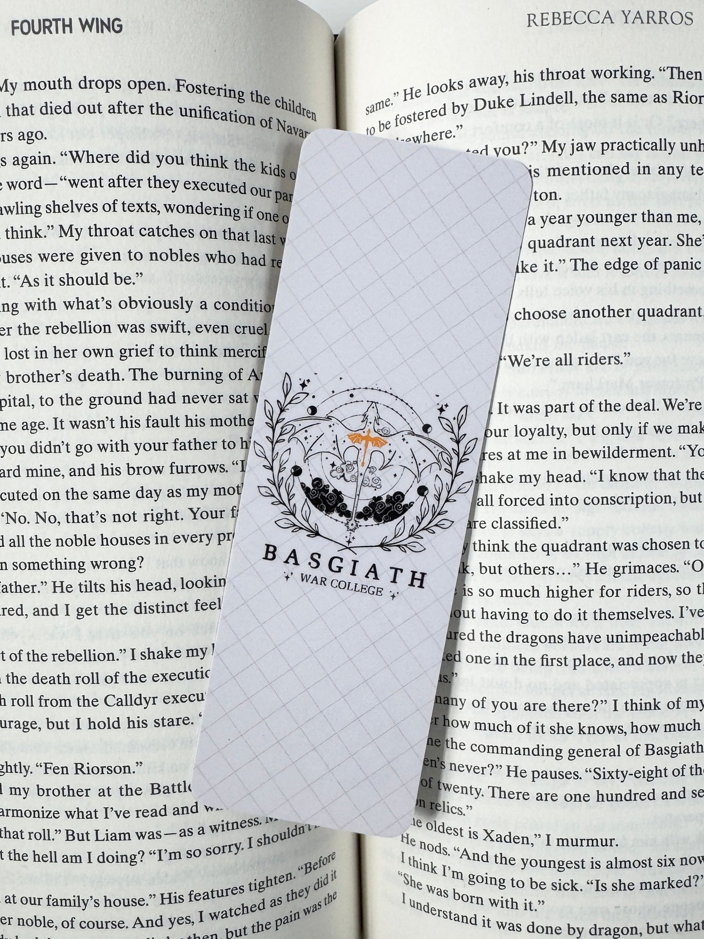 Basgiath Fourth Wing Inspired Bookmark