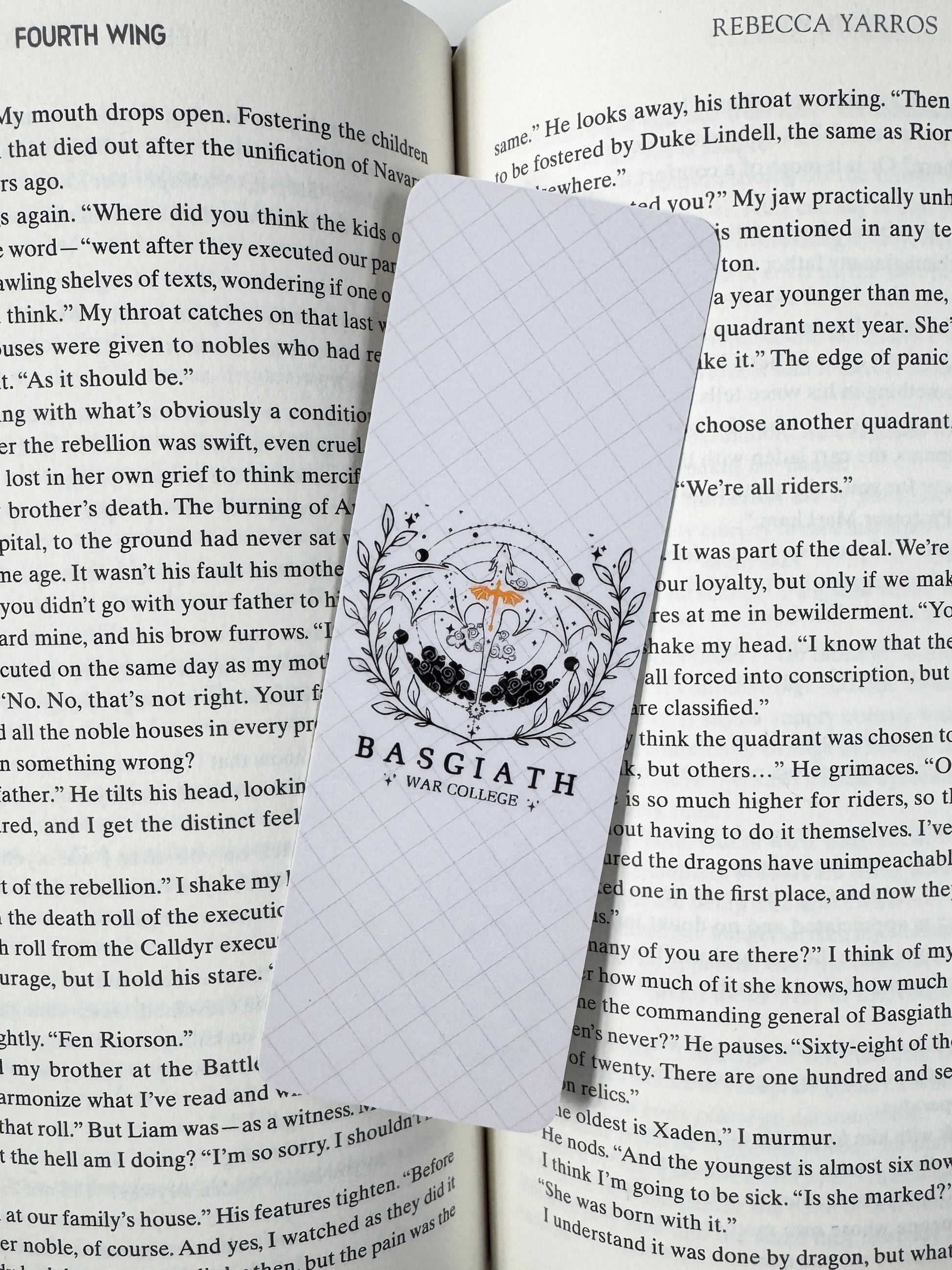 Basgiath Fourth Wing Inspired Bookmark