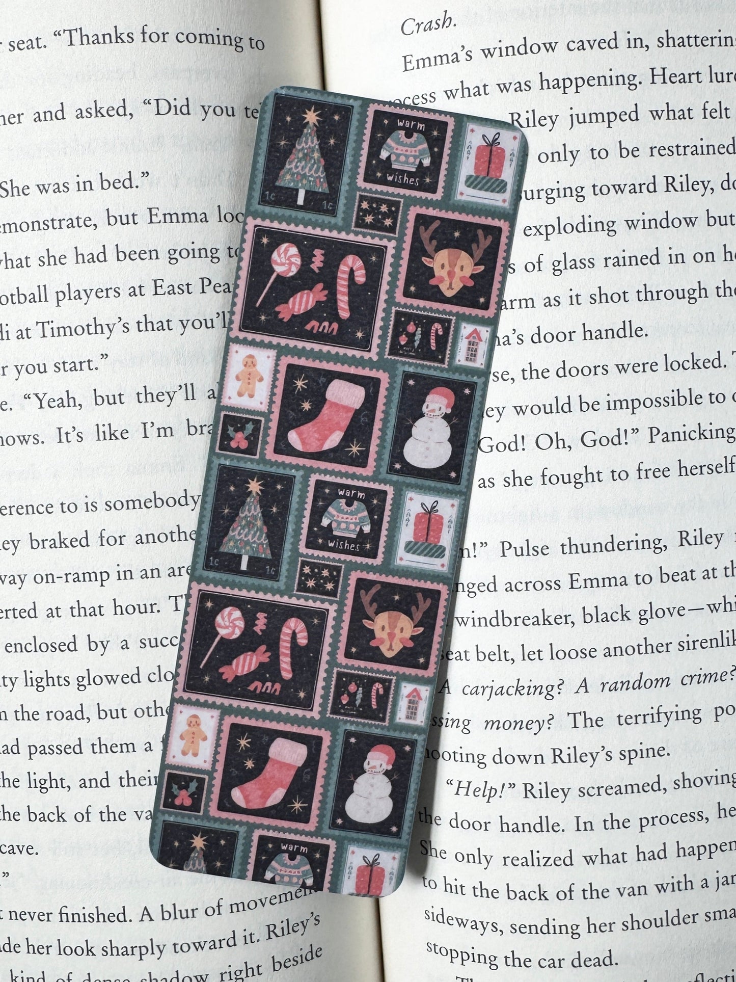 Christmas Stamps Christmas Bookmark