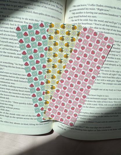 Fruit Themed Bookmarks