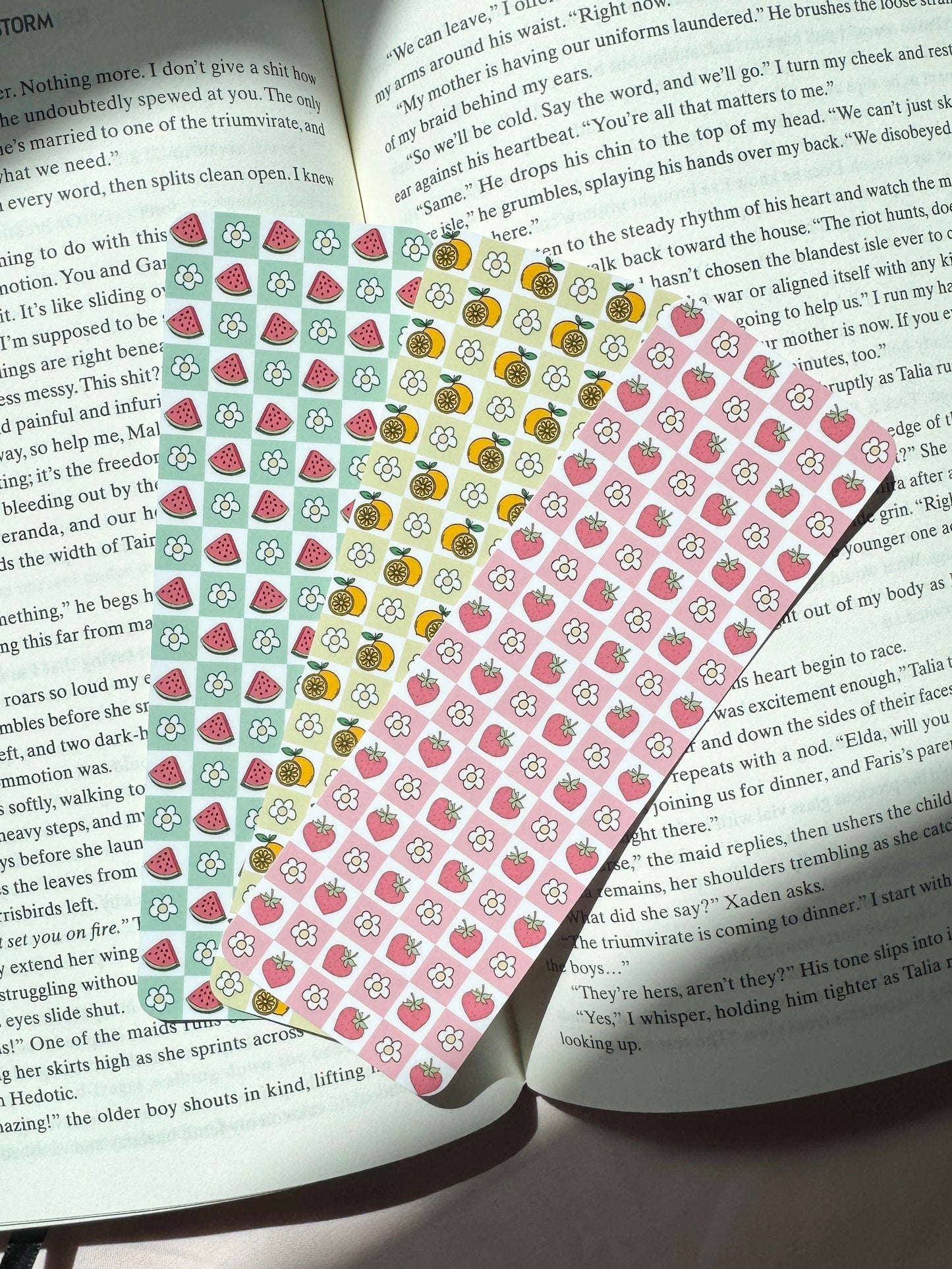 Fruit Themed Bookmarks