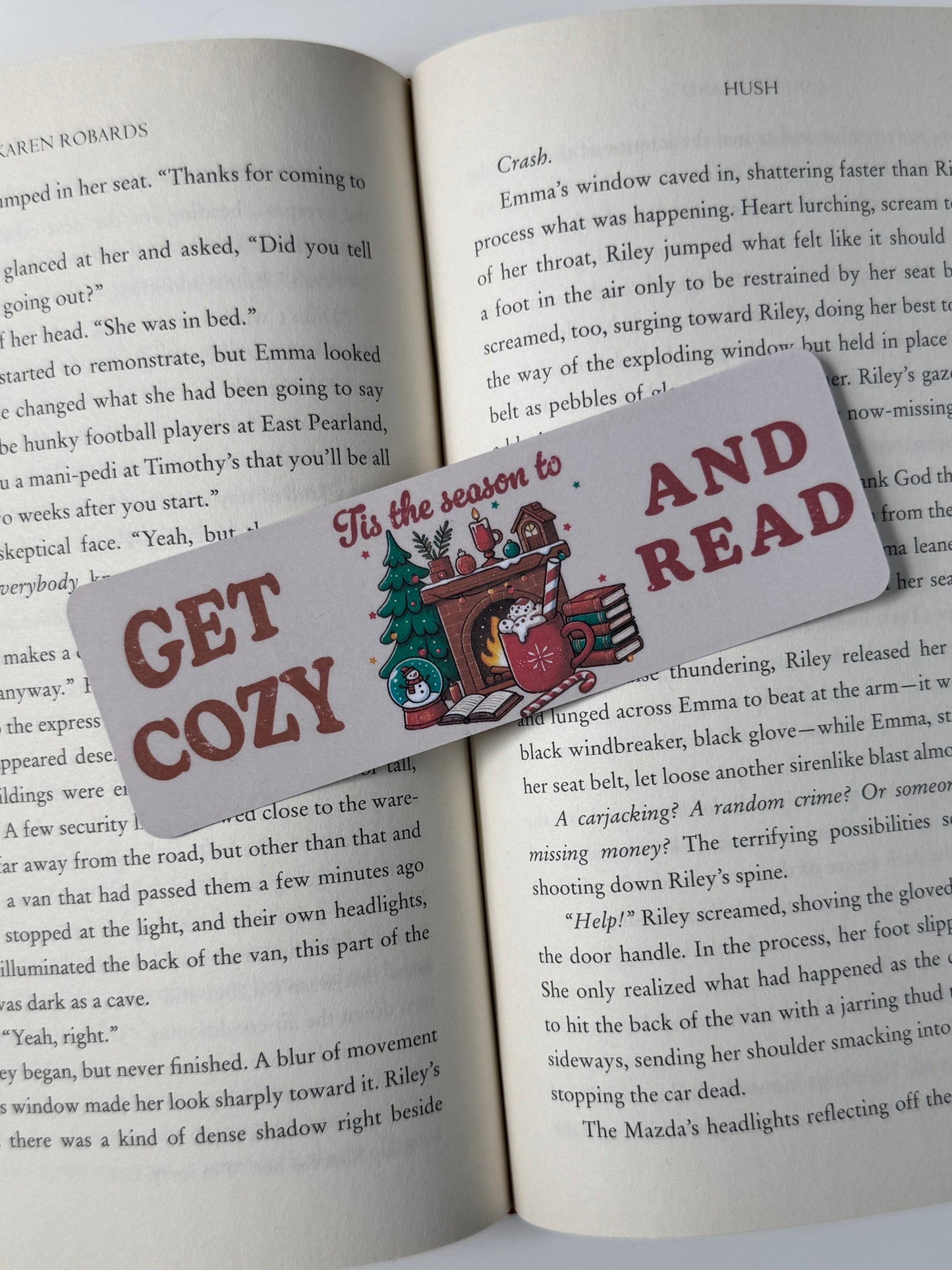 Get Cozy and Read Christmas Bookmark