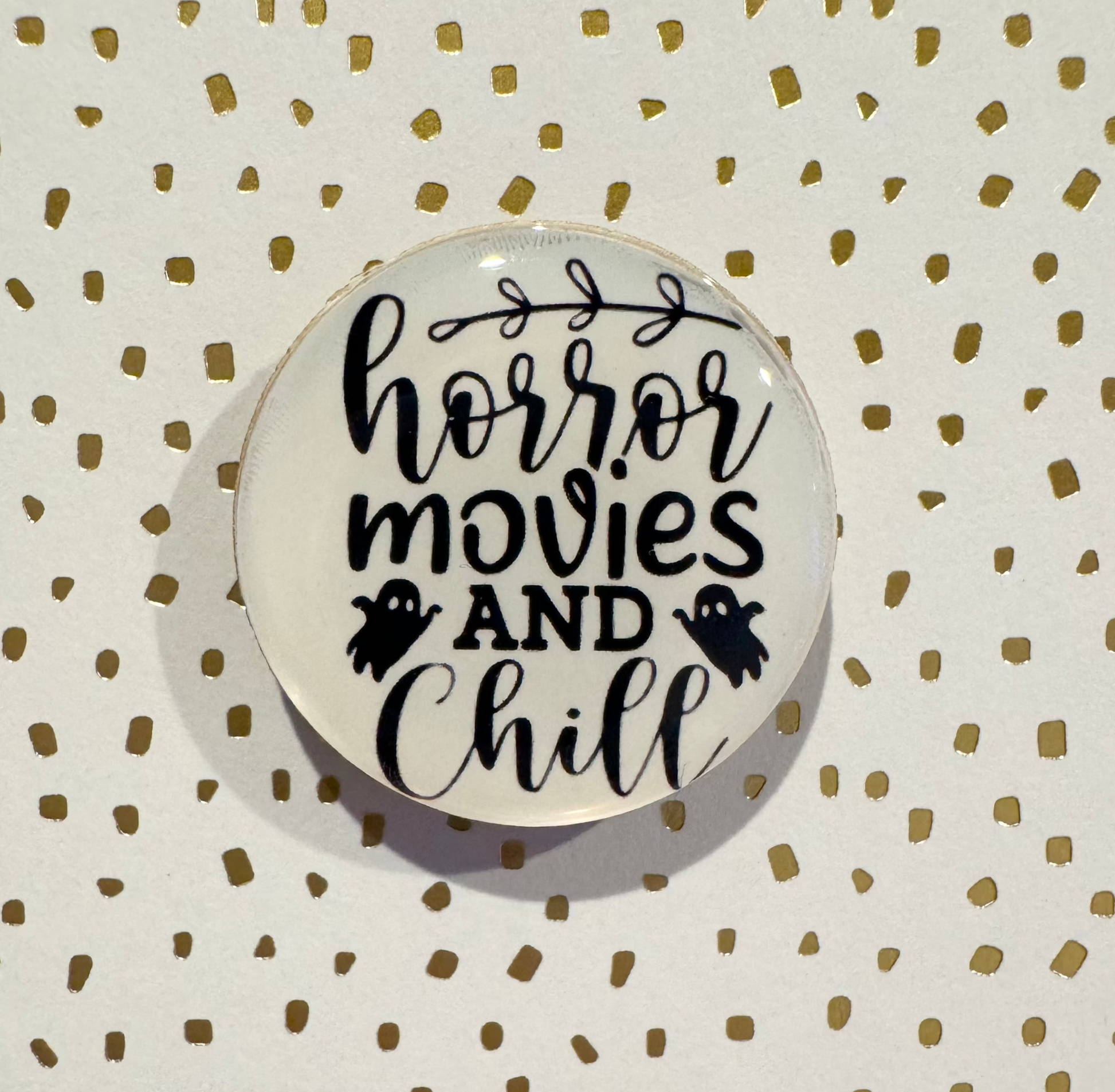 Horror Movies And Chill Mini Magnet