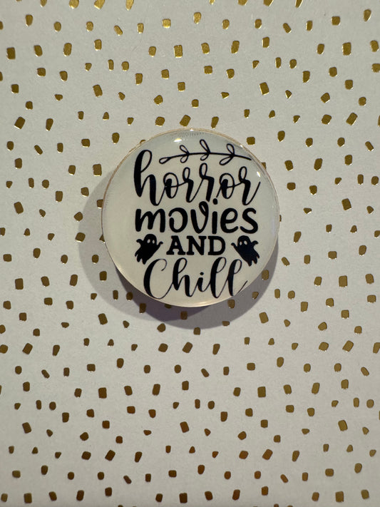 Horror Movies And Chill Mini Magnet