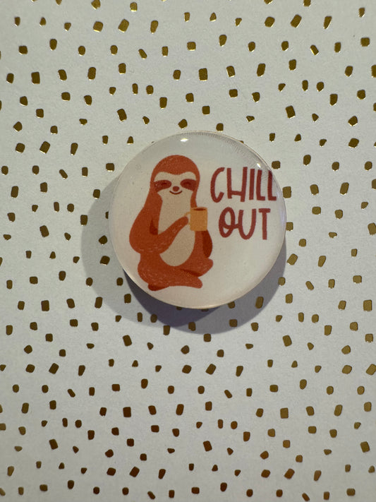 Chill Out Sloth Mini Magnet