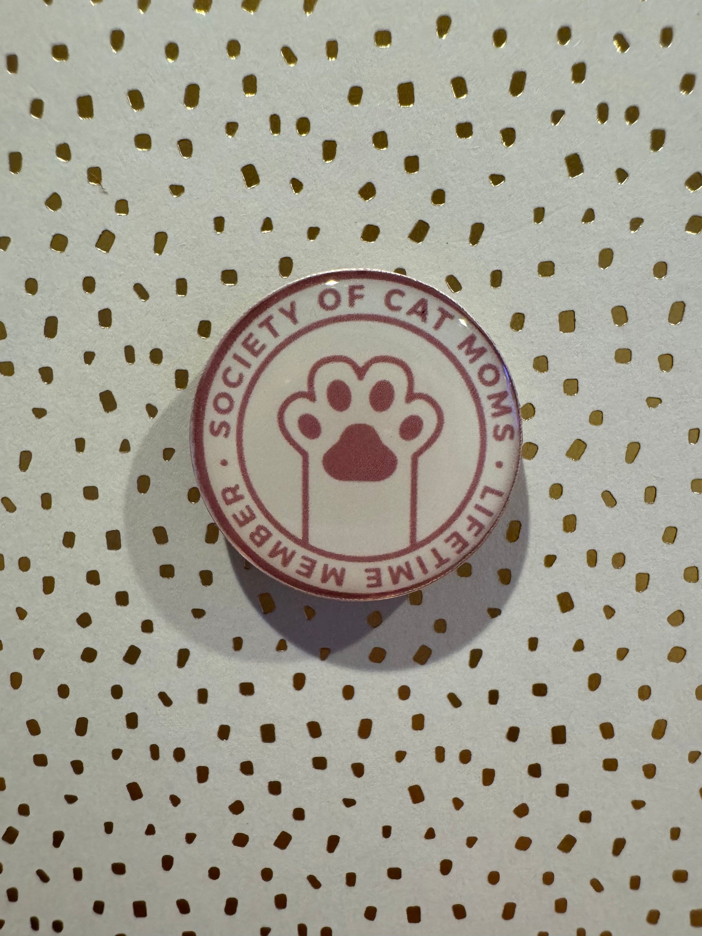 Society Of Cat Moms Lifetime Member Mini Magnet