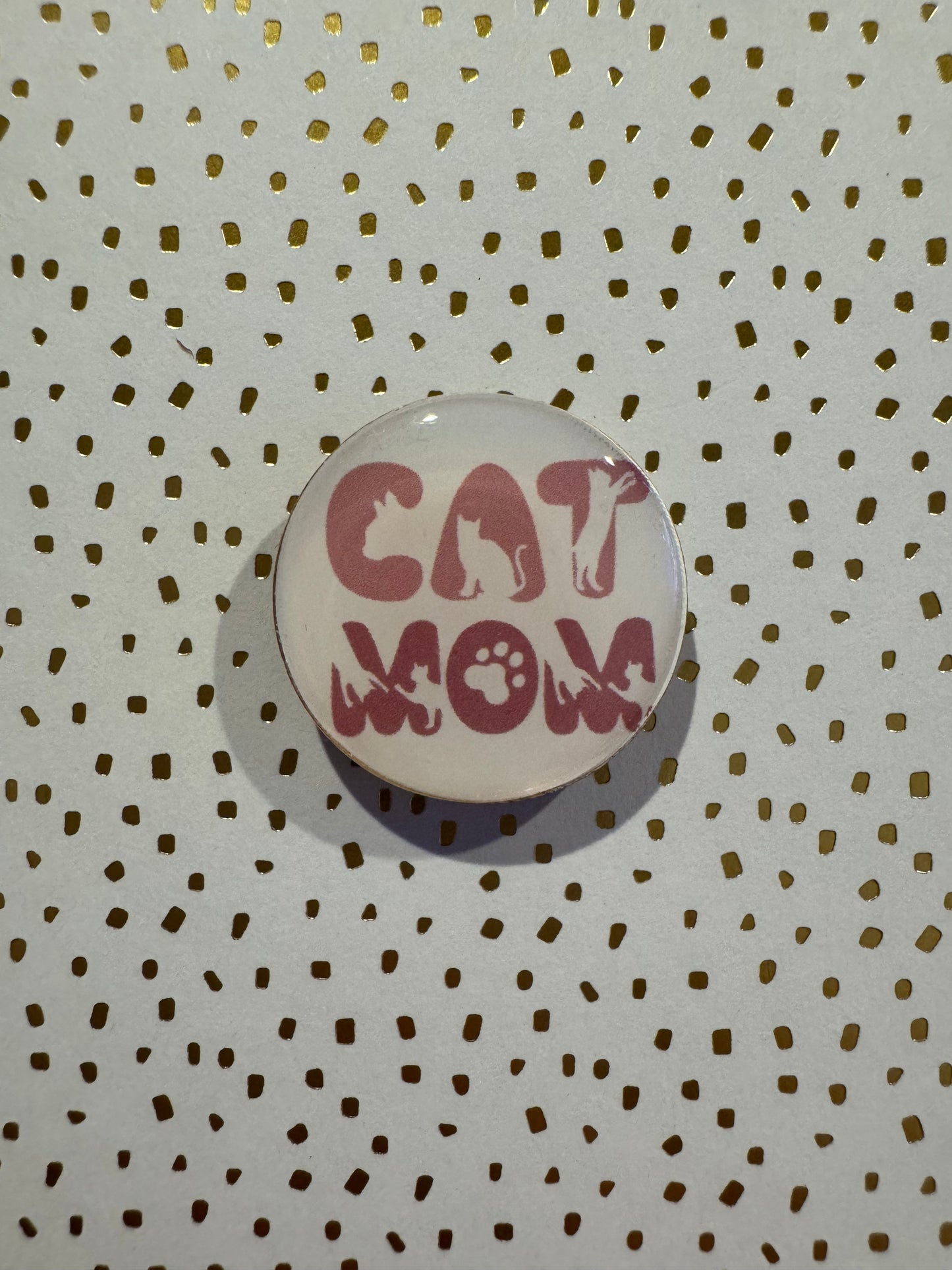 Cat Mom Mini Magnet