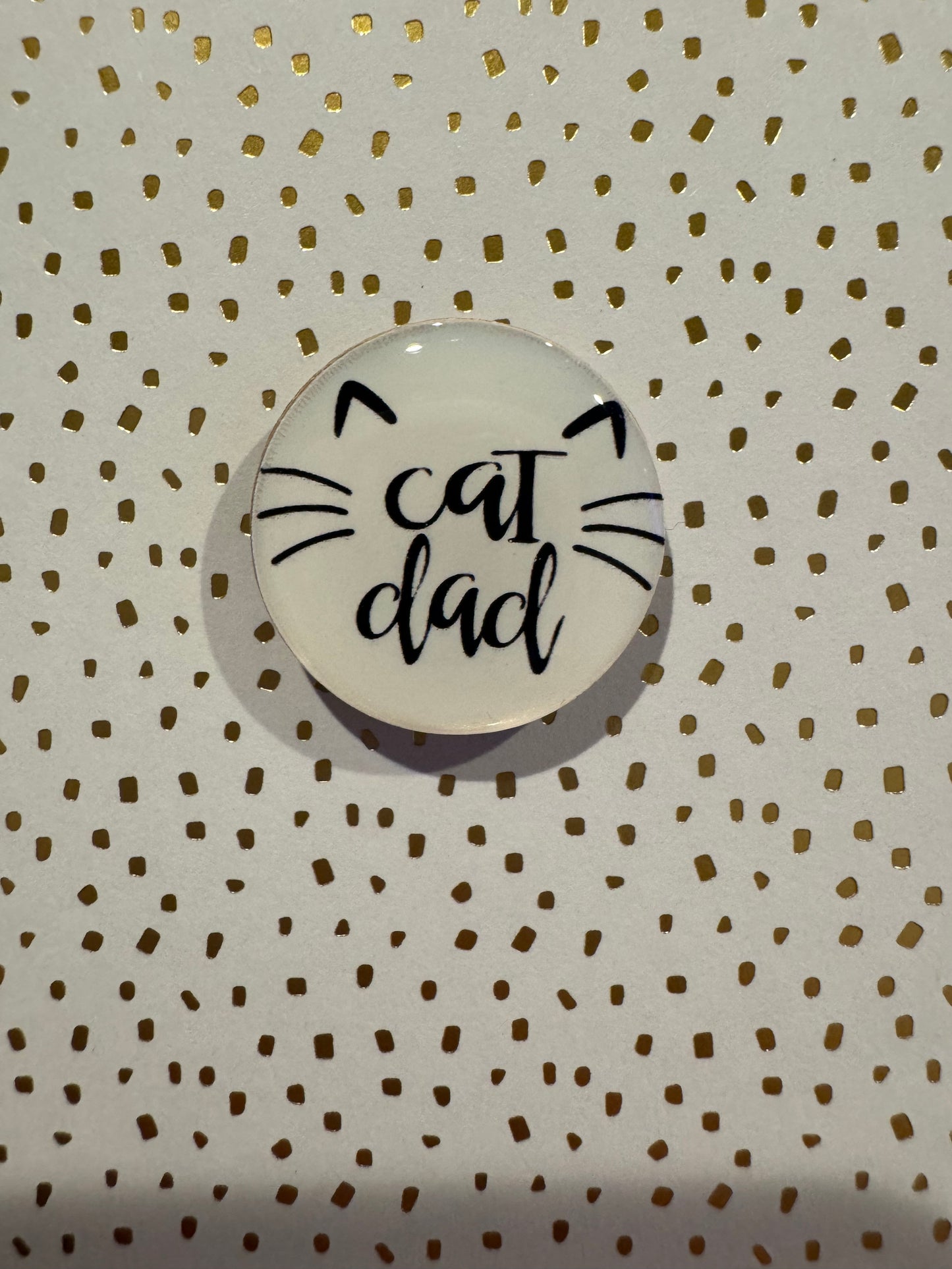 Cat Dad Mini Magnet