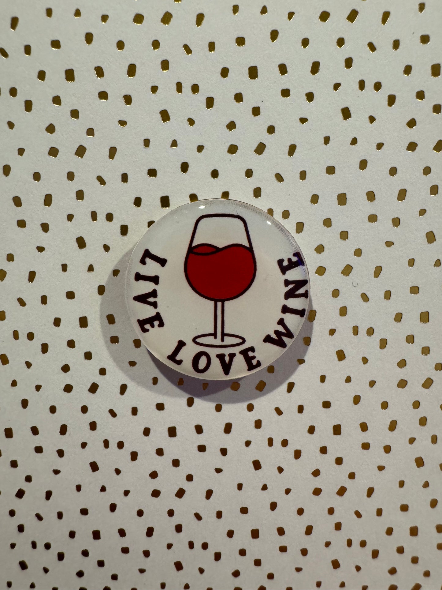 Live Love Wine Mini Magnet