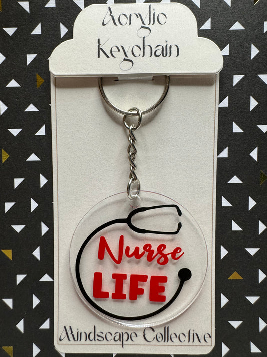 Nurse Life Keychain