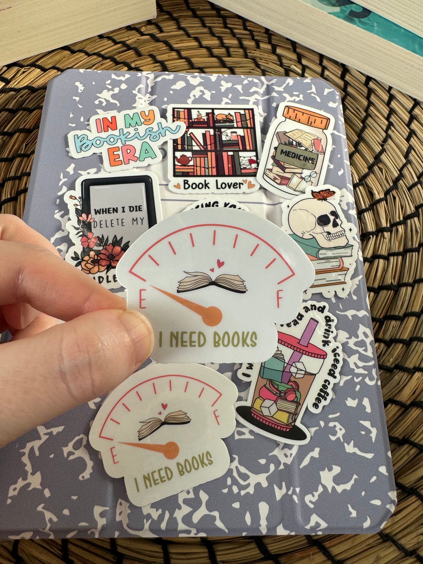 I Need Books Sticker