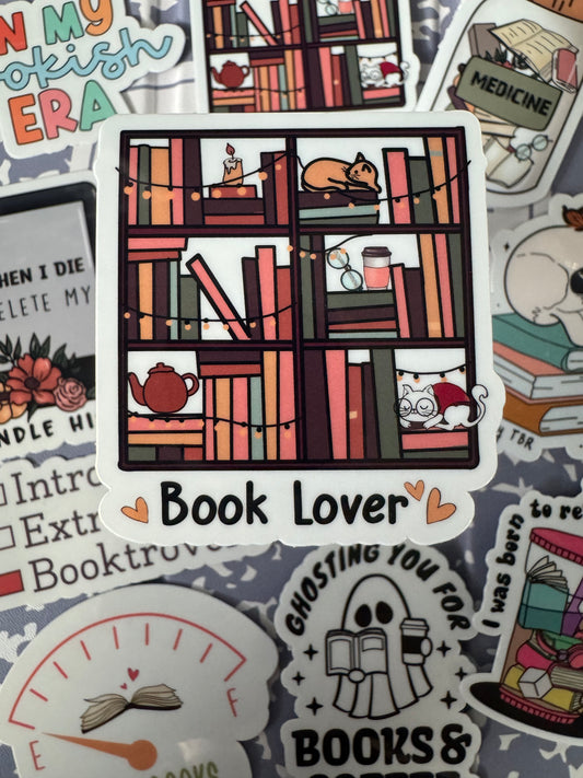 Book Lover Sticker