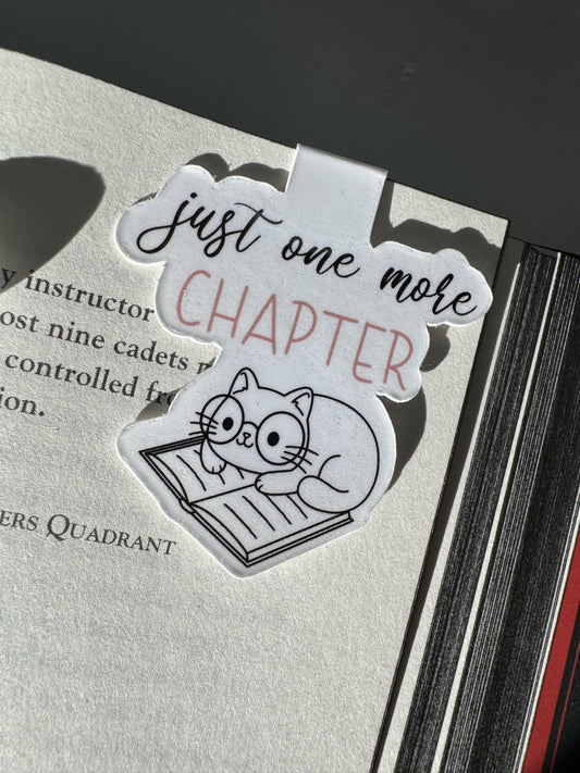 Just One More Chapter Cat Magnetic Bookmark