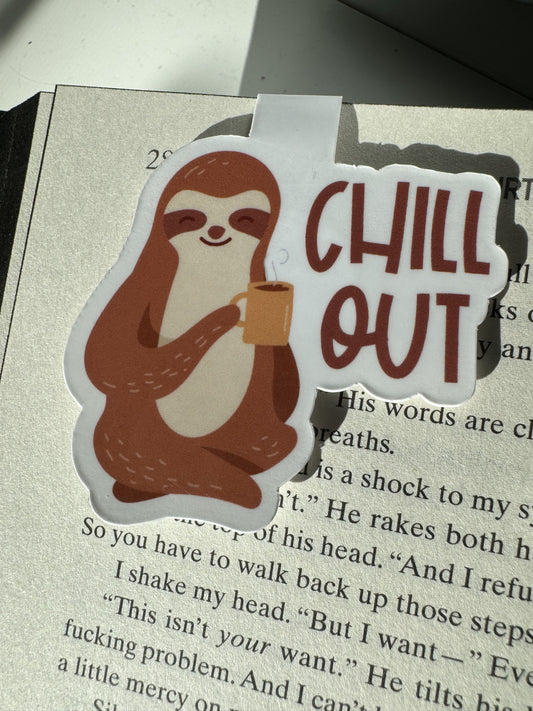 Sloth Chill Out Magnetic Bookmark