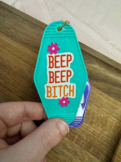 Beep Beep Bitch Motel Keychain