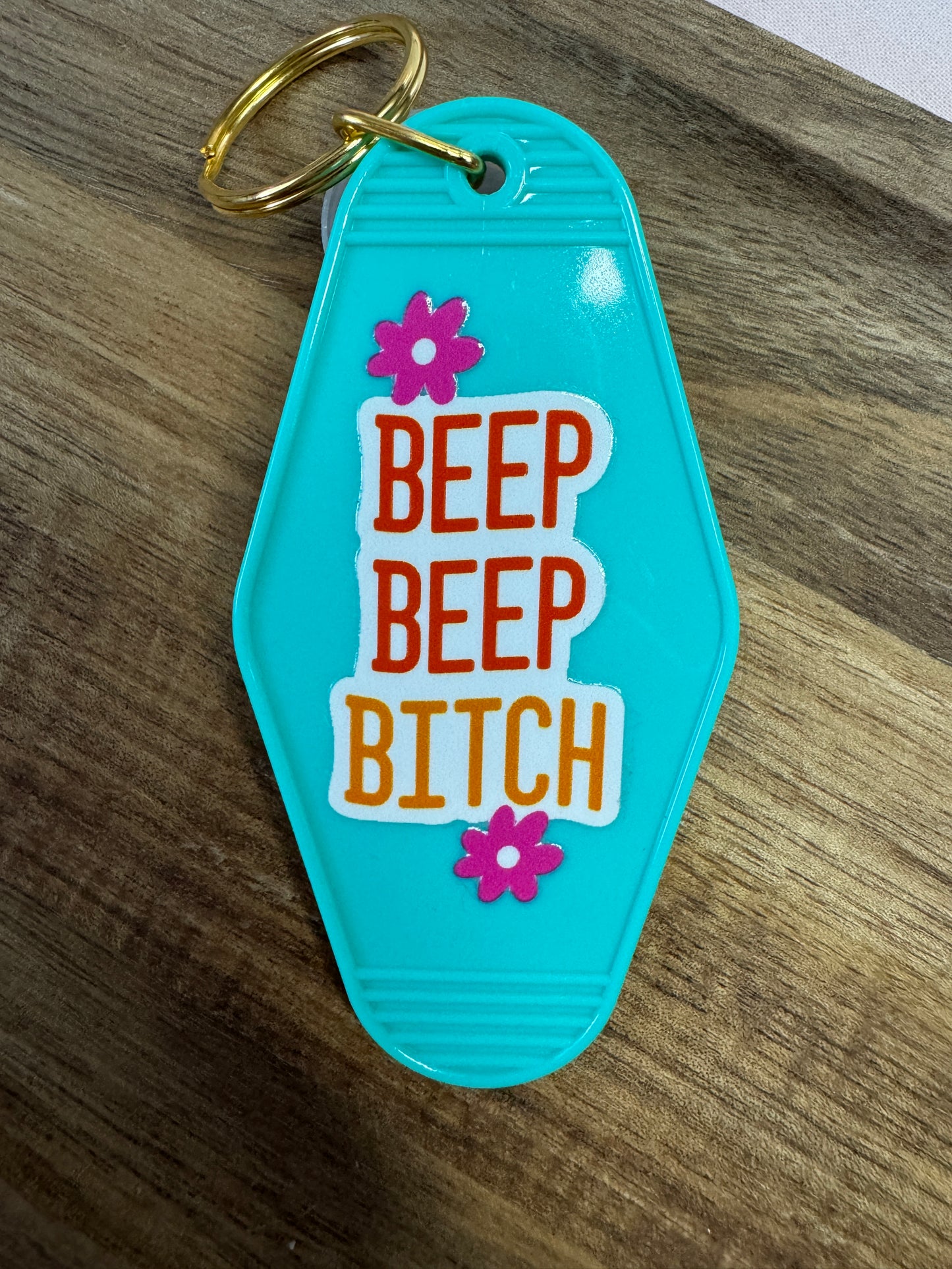 Beep Beep Bitch Motel Keychain