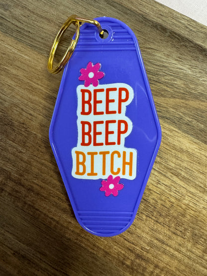 Beep Beep Bitch Motel Keychain