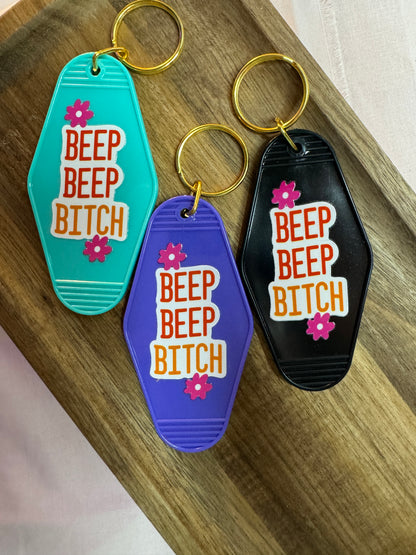 Beep Beep Bitch Motel Keychain