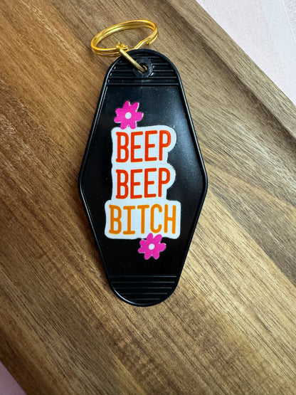 Beep Beep Bitch Motel Keychain