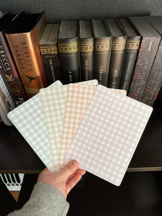 Plaid Pastel Kindle Inserts