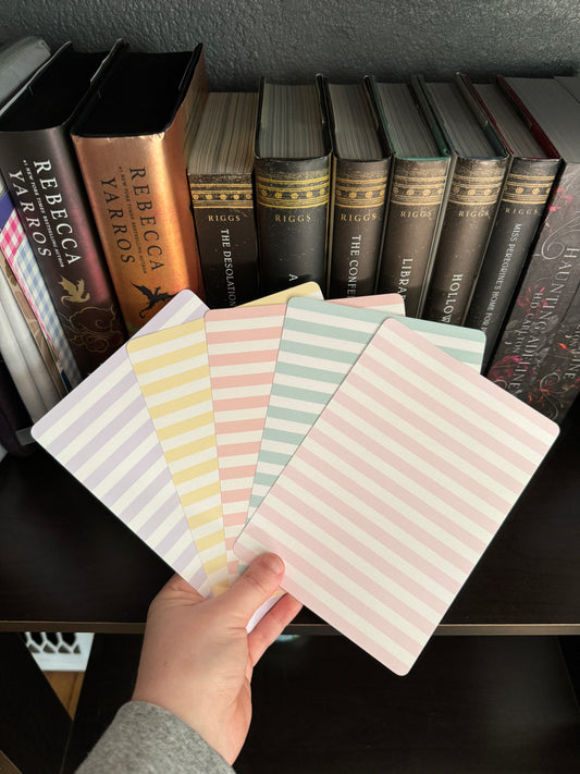 Pastel Striped Kindle Inserts