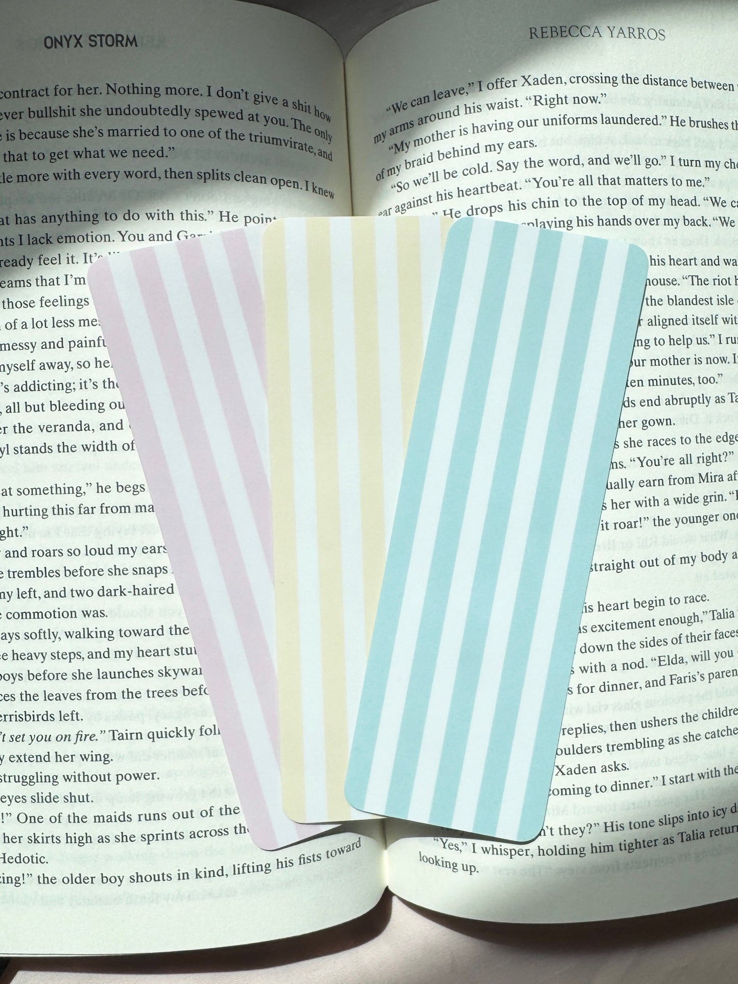 Pastel Striped Bookmarks Bundle of all 3
