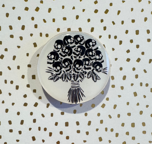 Skull Bouquet Mini Magnet