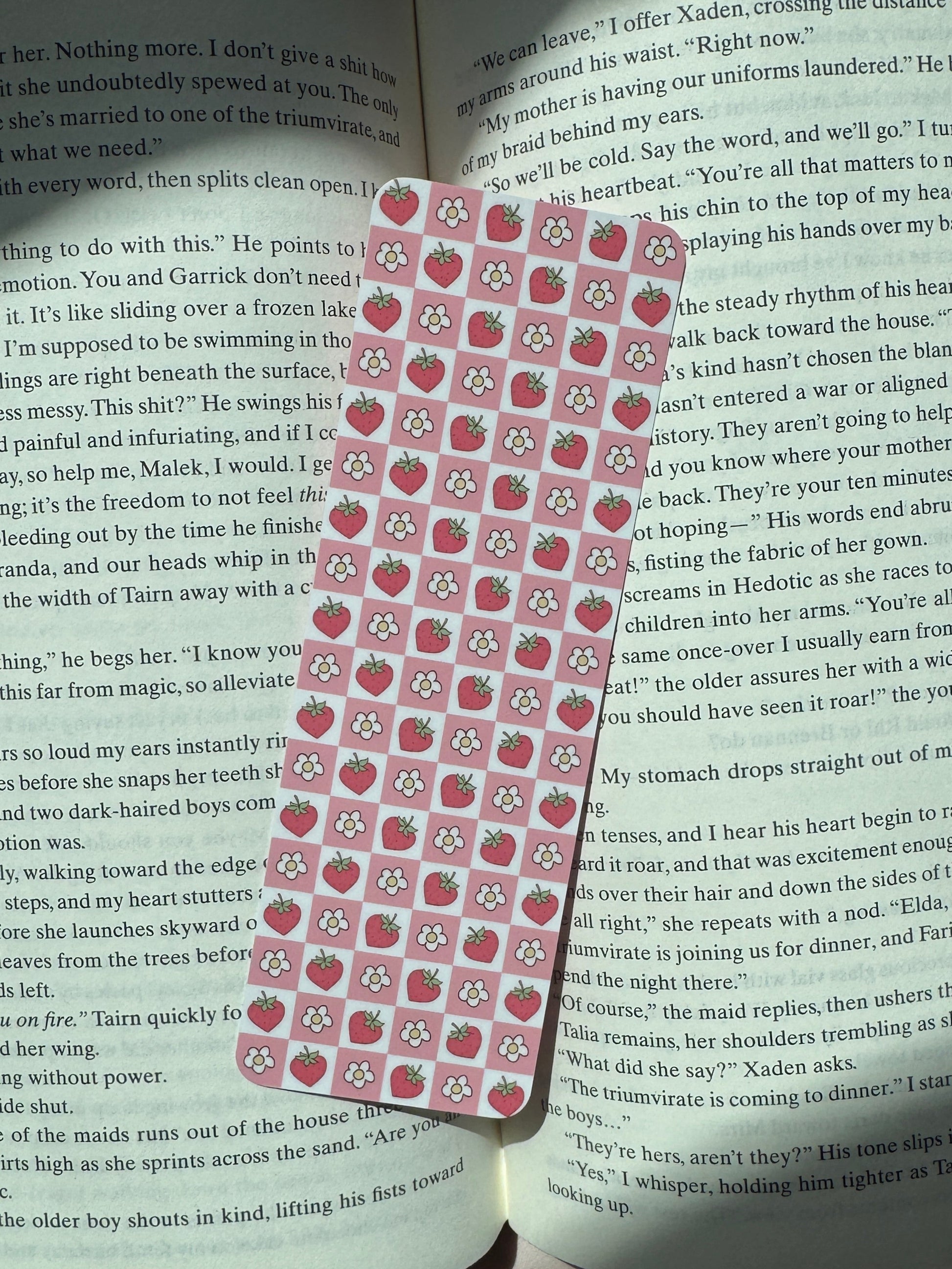 Strawberry Fruit Themed Bookmark