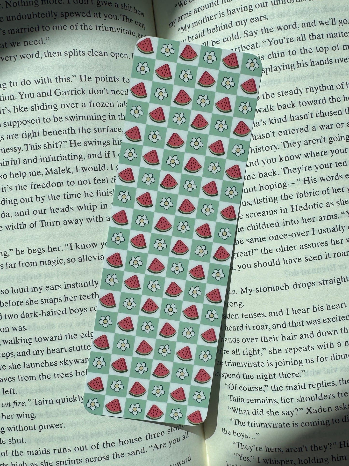 Watermelon Fruit Themed Bookmark