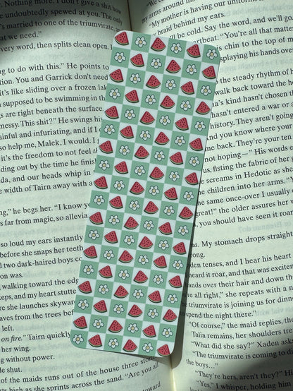 Watermelon Fruit Themed Bookmark