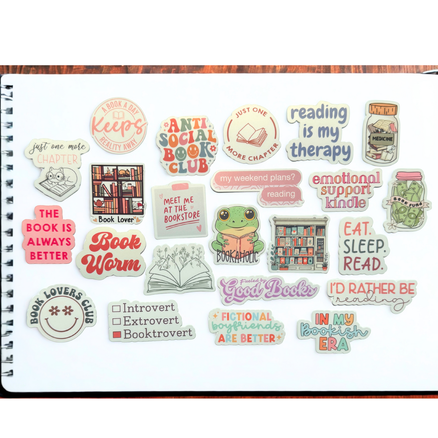 Book Themed Mini Sticker Pack