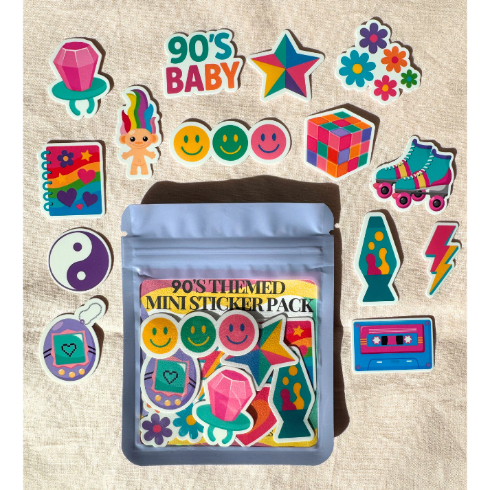 90's Themed Mini Sticker Pack